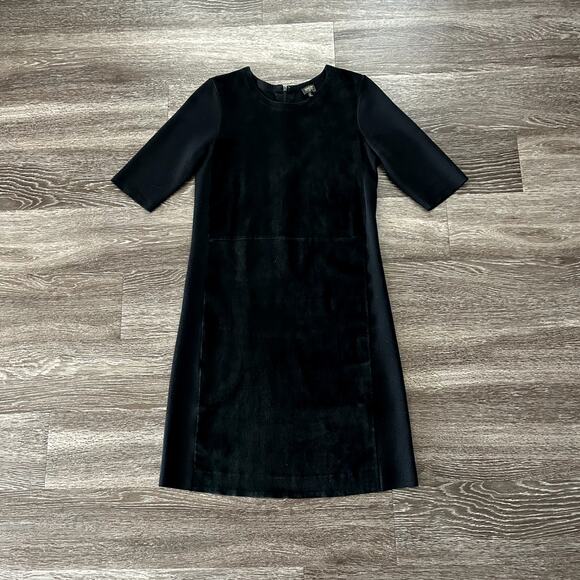 GUC PAUW AMSTERDAM Black Wool Sheep Skin Dress Size 3 LBD Quiet Luxury - Picture 11 of 14